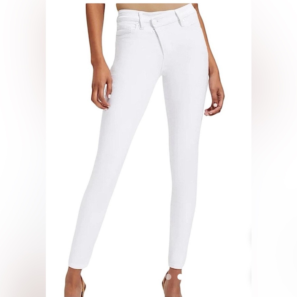 Good American Good Legs White Skinny Denim Stretch Size 10/30 LIKE NEW